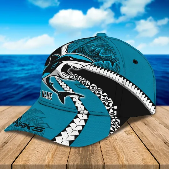 Cronulla Sharks Custom Name NRL Rugby Team Fan Cap