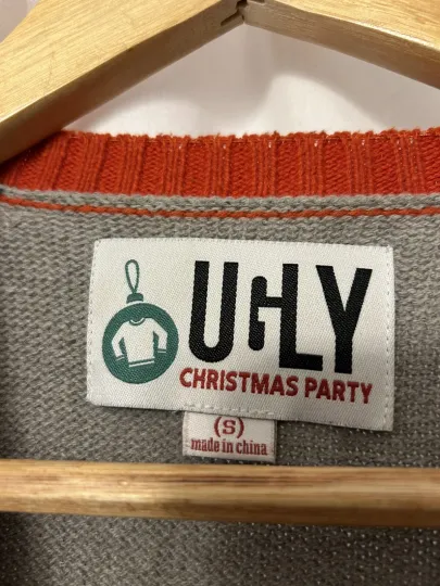 Sweater Adult Size S Ugly Christmas Reindeer Red Holiday Party Nice Quality