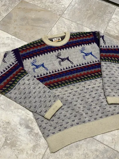 Vintage Pendleton Lobo Sweater Size Medium Virgin Wool