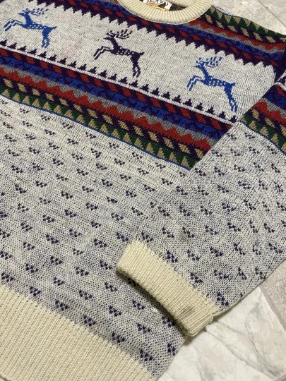 Vintage Pendleton Lobo Sweater Size Medium Virgin Wool