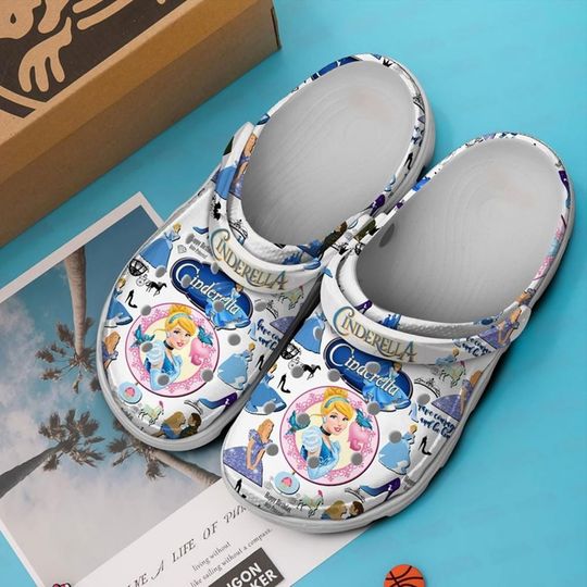 Disneyland Cinde Princess Clogs Shoes, Cartoon Movie Clog Shoes, Disneyland Princess