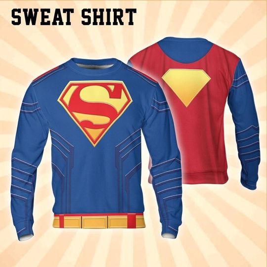 Cosplay Famous Super Hero Man Clark All Star  Fan Costume for Halloween, Conventions | Nerdy Outfit for Comic & Character Lovers