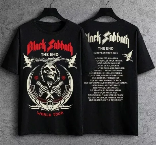 Black Sabbath The End World Tour T-Shirt