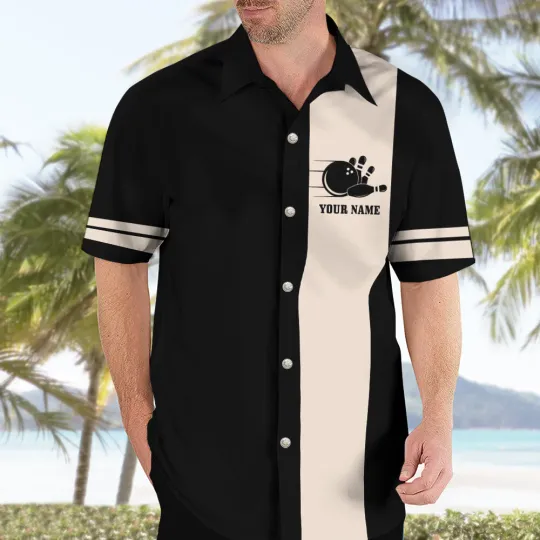 Personalized Bowling Hawaiian Shirt, Bowling Team Matching Hawaii Shirt