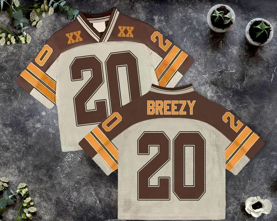 Natural Brown Mesh Jersey, Concert Jersey, Game Day Commitment Gift