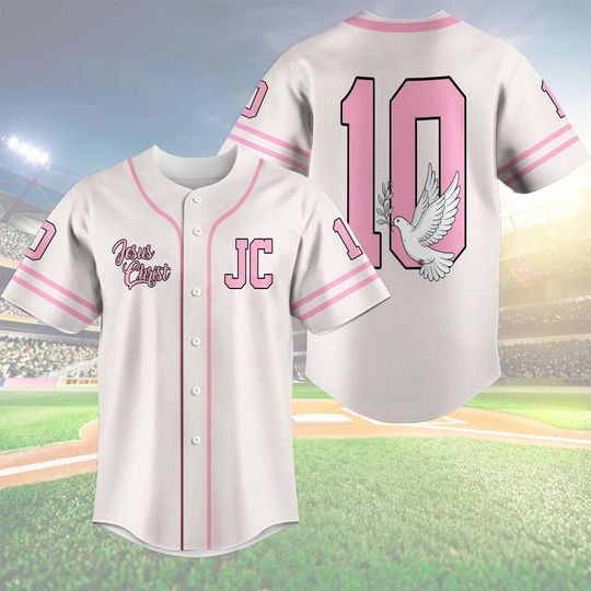 Team Jesus Baseball Jersey, Christian Streetwear, Bible Verse Jersey, God Says I Am, Pastel Faith Based Jersey, Cute Religious Gift
