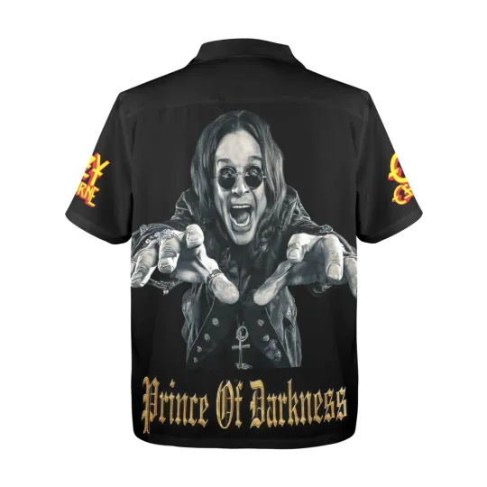 Ozzy Osbourne Button-Down Hawaiian Shirt