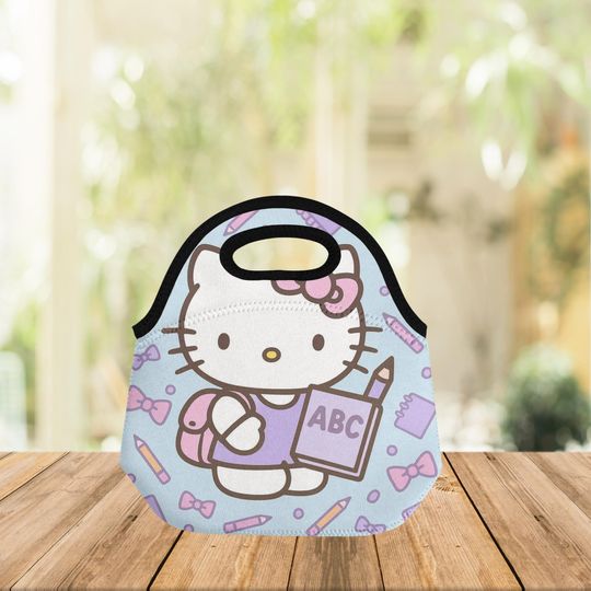 Neoprene Lunch Bag - Hello Kitty ABC