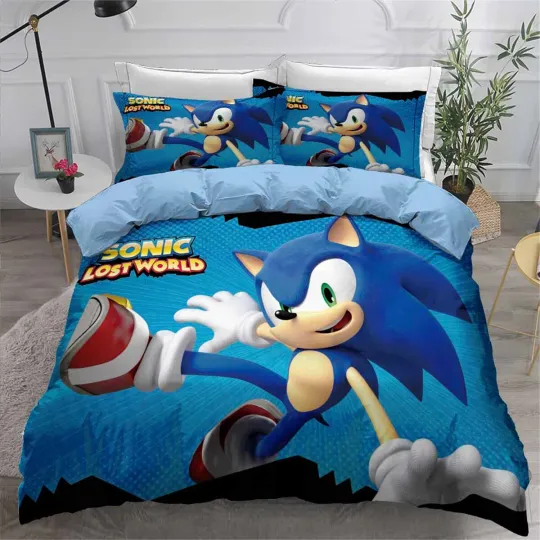 Sonic The Hedgehog Single Double Queen King Bedding Set