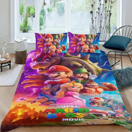 The Super Mario Bros Bed Bedding Set