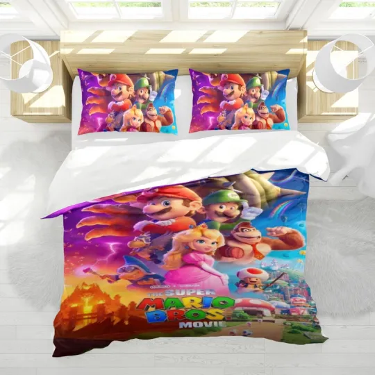 The Super Mario Bros Bed Bedding Set
