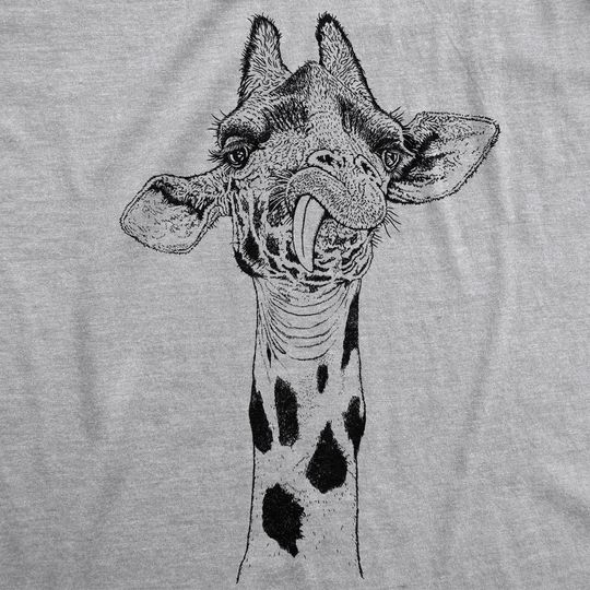 Surprise Shirt, Giraffe Shirt, Ask Me About My Giraffe, Mens Funny T Shirt, Mens Cool Shirt, Giraffe Flip Shirt, Funny Shirts