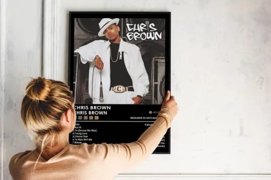 Chris Brown Poster Music Album Cover Vertical Print