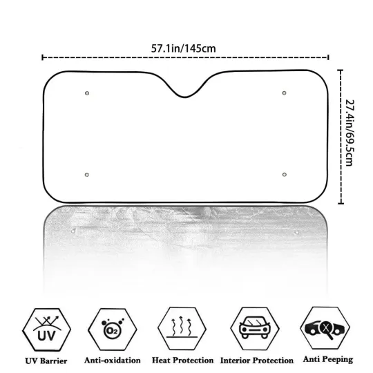 Horror Couple Chucky And Tiffany Car Windshield Sun Shade