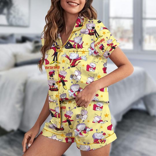 Tenna Deltarune ITS TV TIME Game Pajamas Set Short