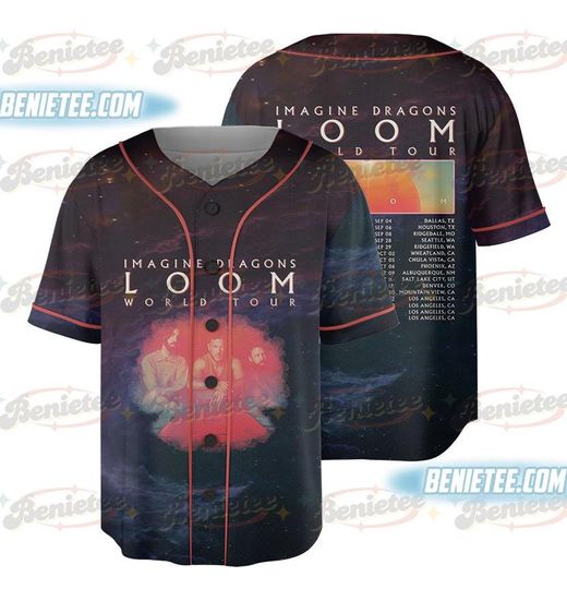 Loom Tour 2025 New Album Hip Hop Style Baseball Jersey