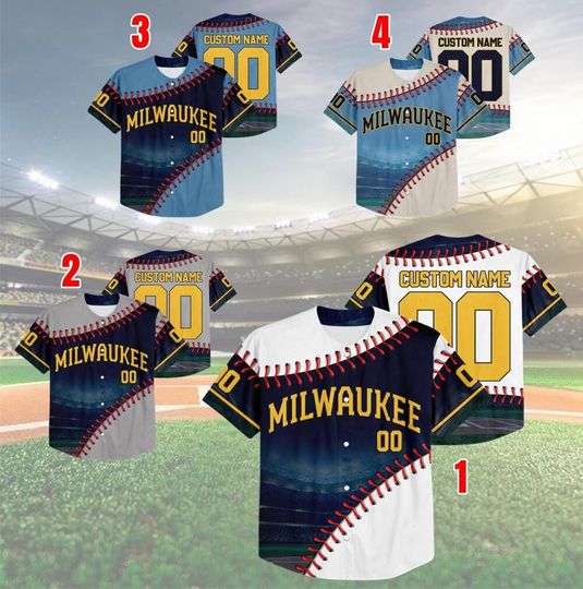 Customized Milwaukee Baseball Team Jersey, Milwaukee Baseball Team Custom Jersey, Est. 1969, Baseball Fans Gift