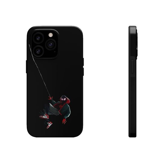 Tough Spiderguy Phone Case – Miles Morales Style for iPhone Users