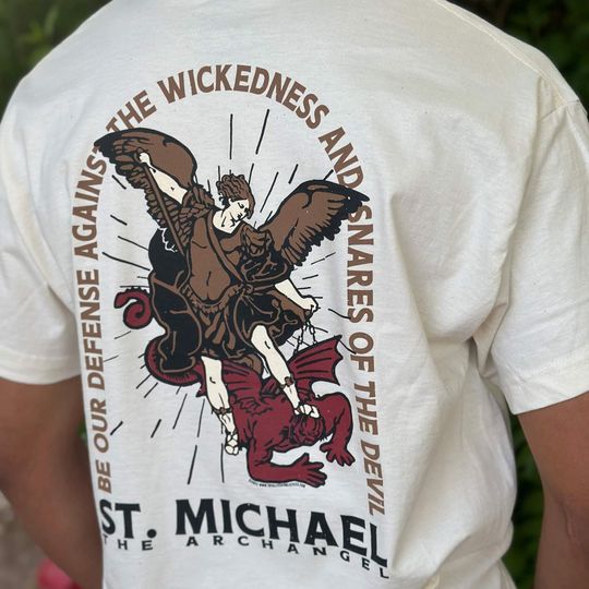 St Michael T-Shirt, The Archangel Graphic Tee