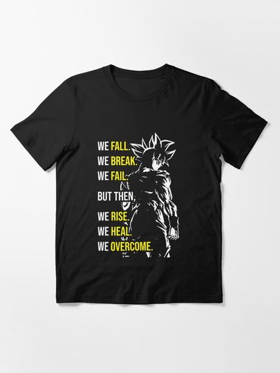 Overcome - Anime Gym Motivational  Essential T-Shirt
