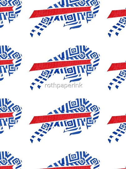 Buffalo Bills Charging Buffalo BlueGeo iPhone Case, Gift For Fan