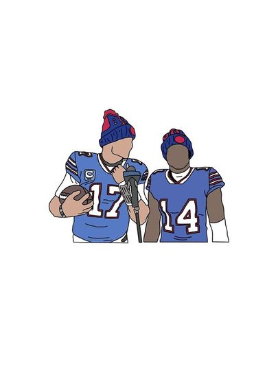 Buffalo Bills, Allen + Diggs iPhone Case, Gift For Fan