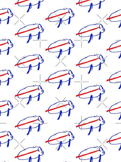 Josh Allen Potato Buffalo Drawing iPhone Case, Gift For Fan