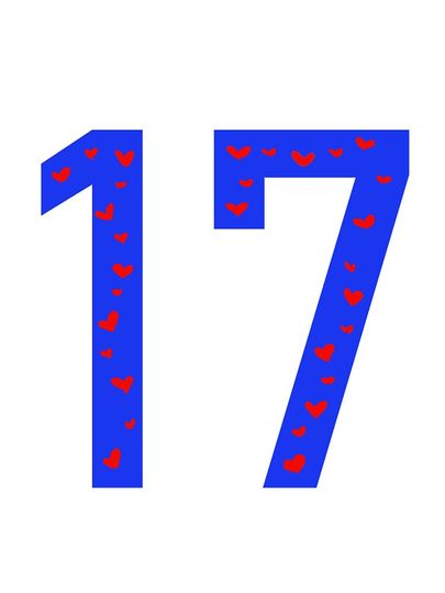 Josh Allen 17 with hearts iPhone Case, Gift For Fan