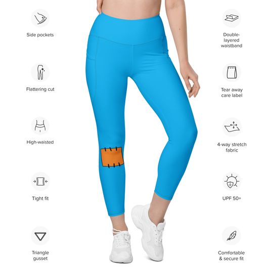 Goofy Inspired Disneybound Leggings with pockets
