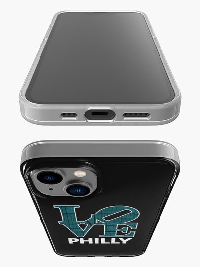 Love Philly City Map Philadelphia 215 iPhone Case, Gift for Fan