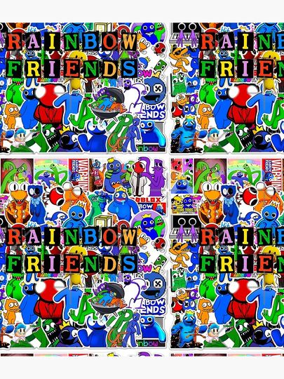 Rainbow Friends Backpack, Back to School Gift for Kids