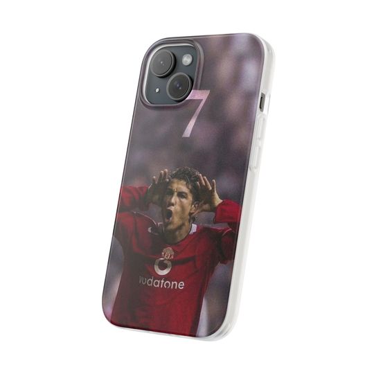 Cristiano Ronaldo iPhone Case, Football Phone Cover, Gift for Soccer Fans and Boys