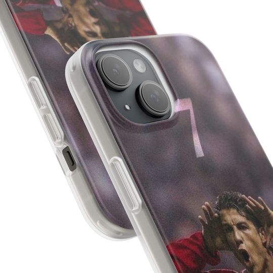 Cristiano Ronaldo iPhone Case, Football Phone Cover, Gift for Soccer Fans and Boys