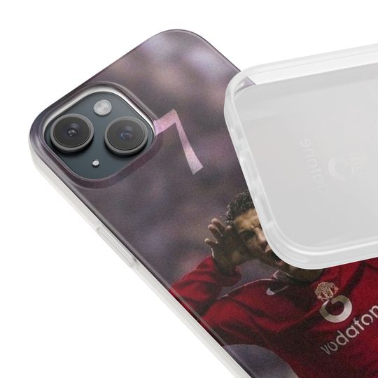 Cristiano Ronaldo iPhone Case, Football Phone Cover, Gift for Soccer Fans and Boys