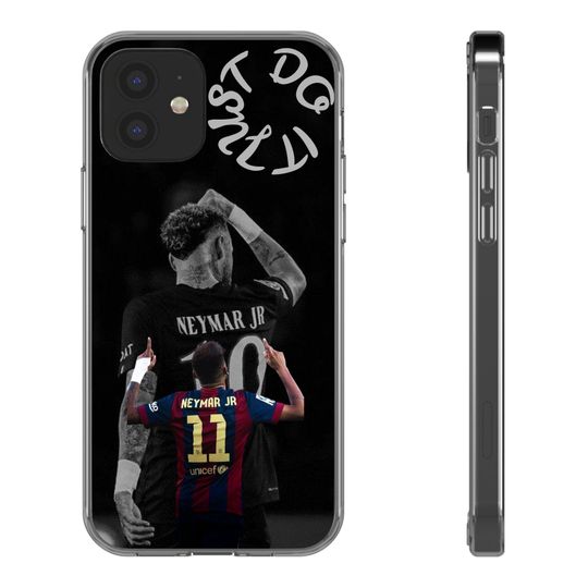 Neymar Jr. Custom Clear Phone Case Personalized Soccer Cover
