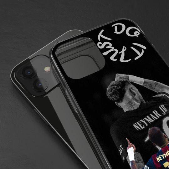 Neymar Jr. Custom Clear Phone Case Personalized Soccer Cover