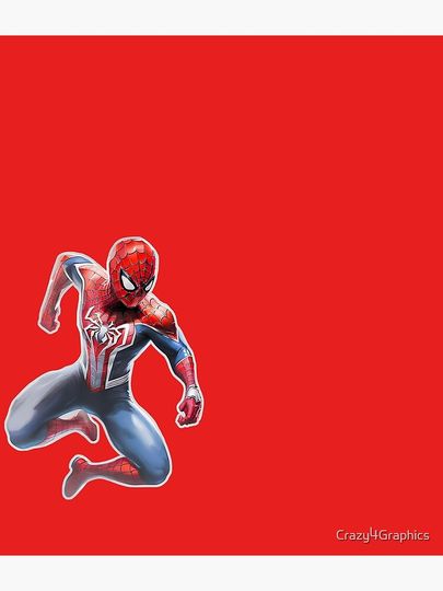 Spidey Jump Red Background Backpack, Back To School Bag, Spidey Gift for Kids