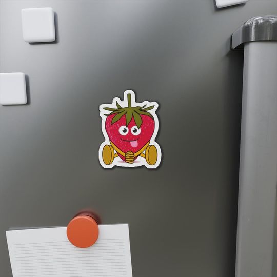 Strawberry Die-Cut Magnets, Cute Fridge Magnets, Fun Kitchen Decor