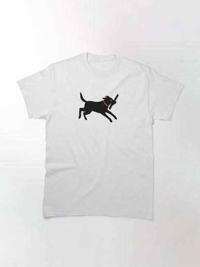 Happy Black Lab Running | Cute Labrador Retriever Classic T-Shirt