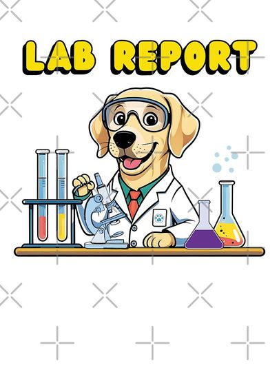Labrador Chemist at Work Cute Dog Scientist Oversized T-Shirt