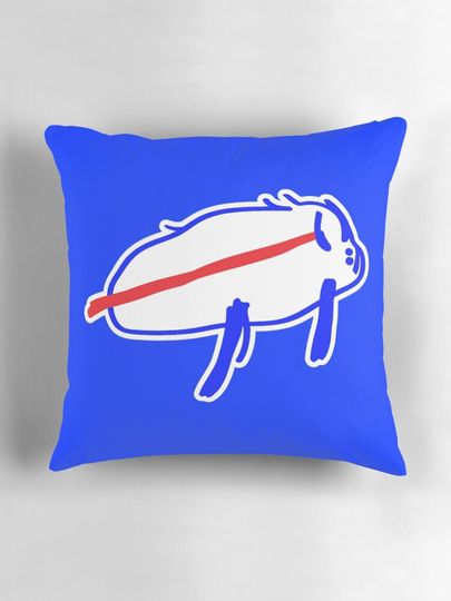 Josh Allen Drawing Pillow, Gift for Fan