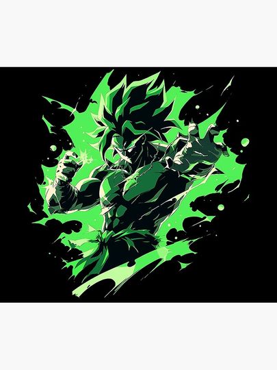 broly dragonball Throw Blanket, Gift for Fan, for All Age