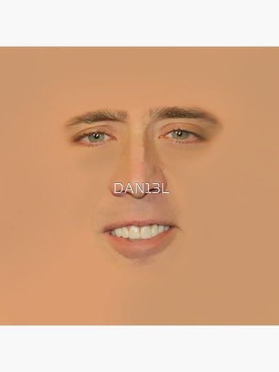 Nicolas cage Giant Face Clock, Funny Wall Clocks Decor