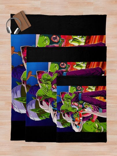 PICCOLO EVOLUTION DRAGON BALL Z Throw Blanket, Gift for Fan, for All Age