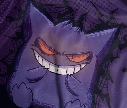 Gengar Baseball Jersey Cute Anime Button-Up Funny 3D Gift for Fans