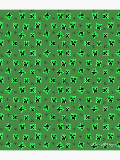 Creeper Minecraft Pattern Backpack