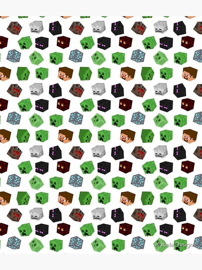 Creeper Minecraft Pattern Backpack