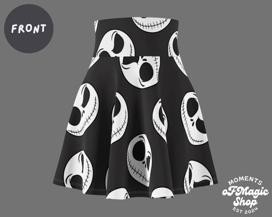 Jack Skellington Face Inspired Running Skirt
