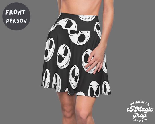 Jack Skellington Face Inspired Running Skirt