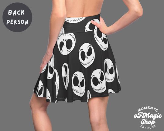 Jack Skellington Face Inspired Running Skirt